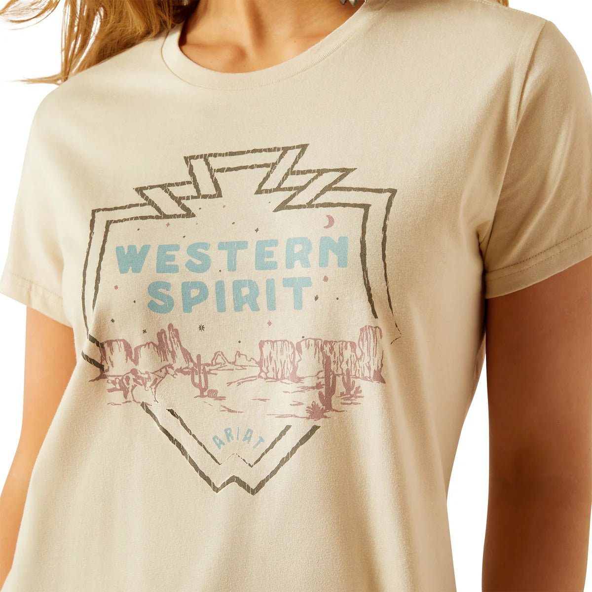 Ariat Wms Western Spirit SS Tee Natural