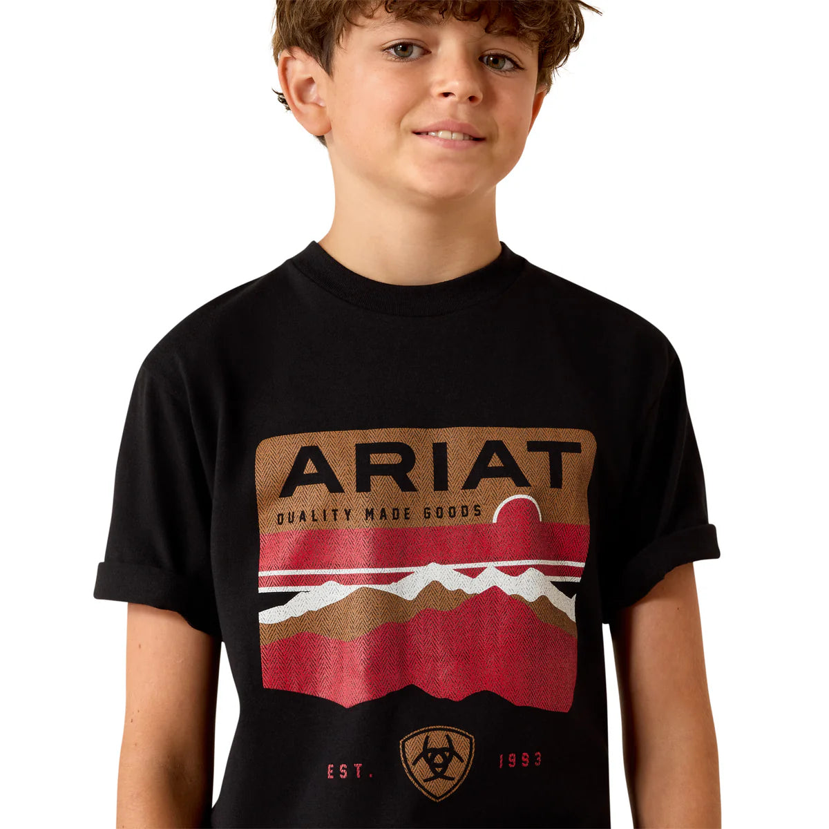 Ariat Bys Highland Sundowner SS Tee Black