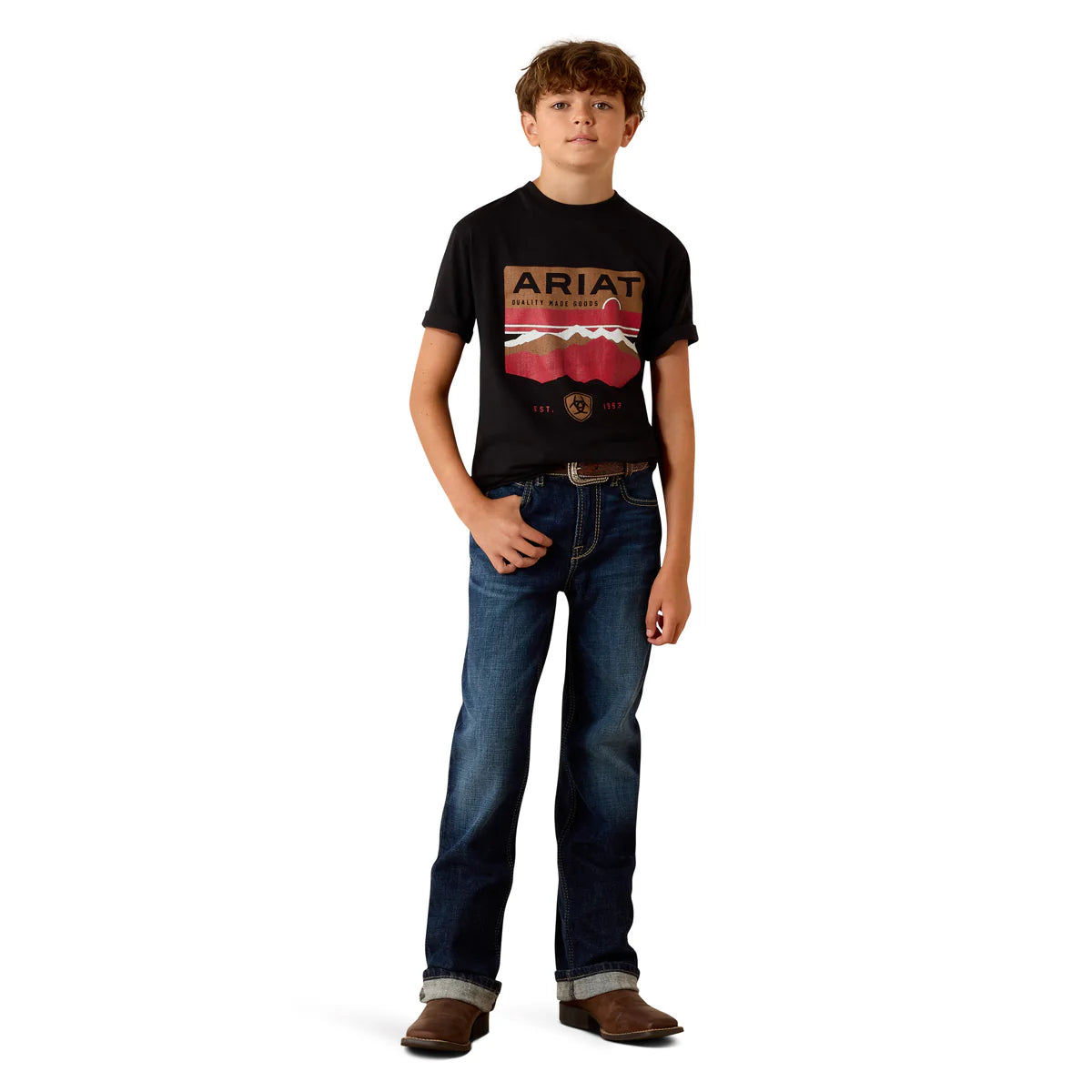 Ariat Bys Highland Sundowner SS Tee Black