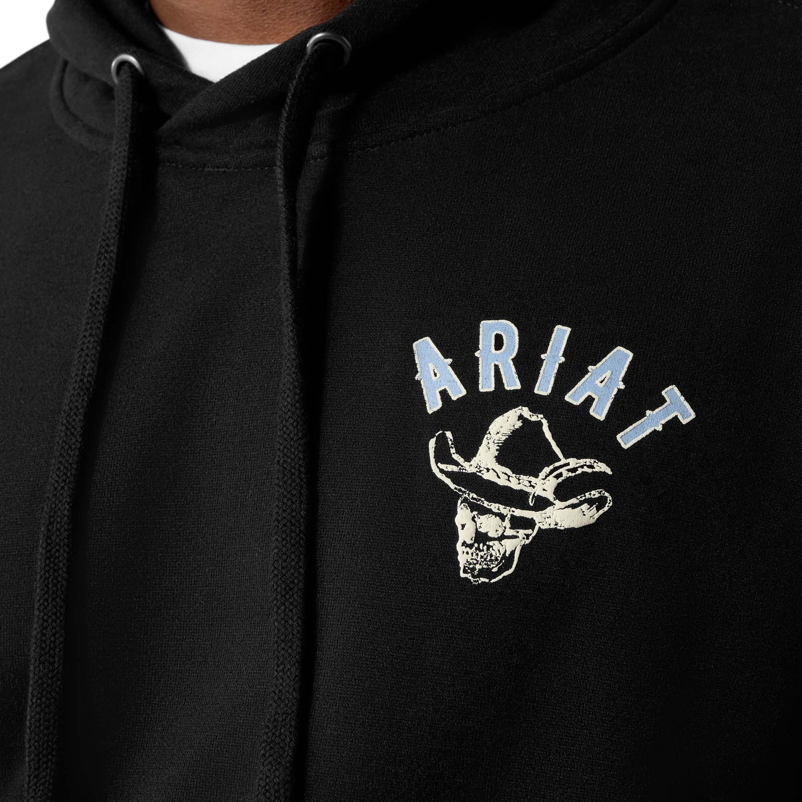 Ariat Mns Stitch Skull Hoodie Black