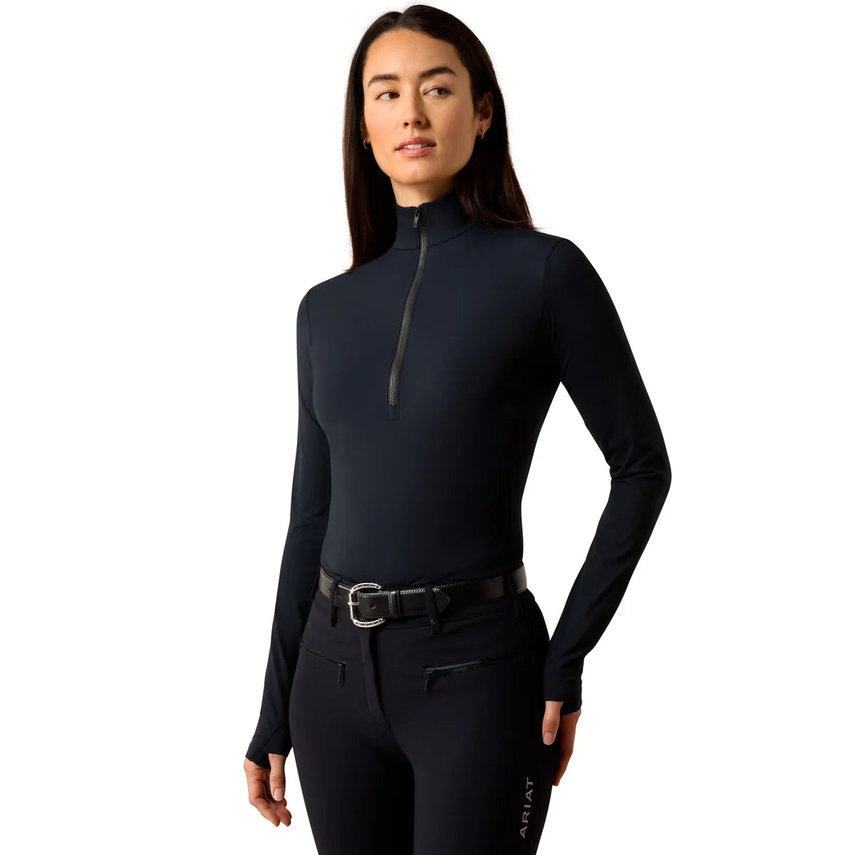 Ariat Wms Solveil 1/2 Zip LS Baselayer Black