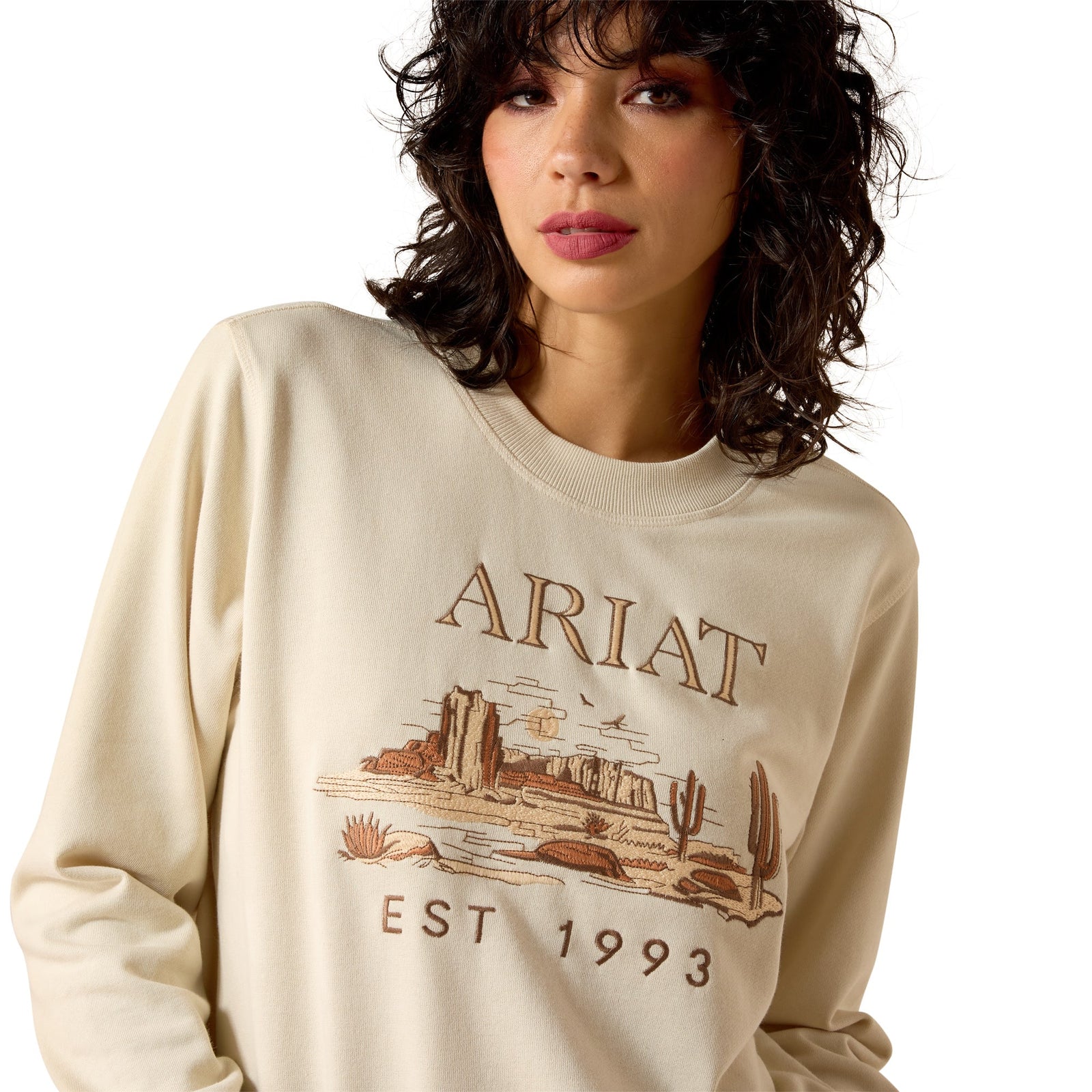 Ariat Wms Essential Crew Sweatshirt Summer Sand