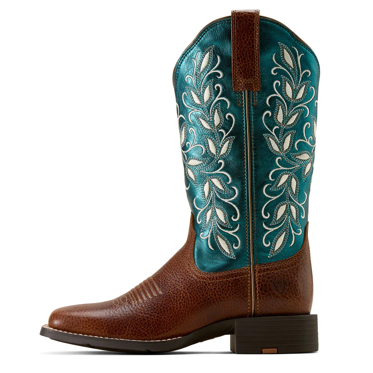 Ariat Wms Round Up Holy WST Beasty Brown/Metallic Sea