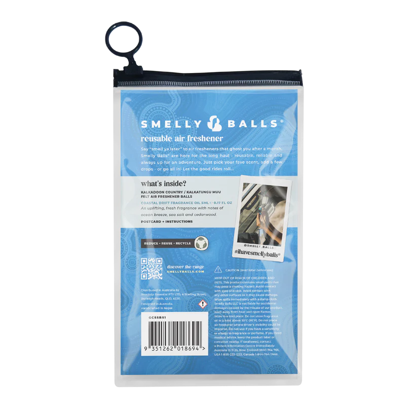 Smelly Balls Kalkadoon Country Kalkatungu Muu with Coastal Drift Frangrance Grab Pack