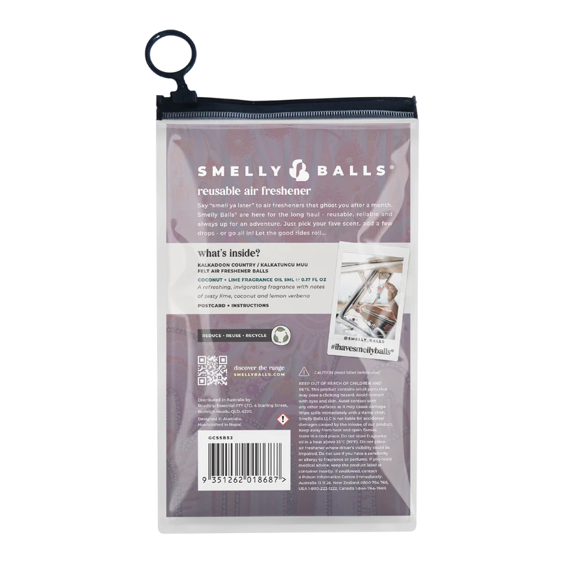 Smelly Balls Kalkadoon Country Kalkatungu Muu with Coastal Drift Frangrance Gift Set