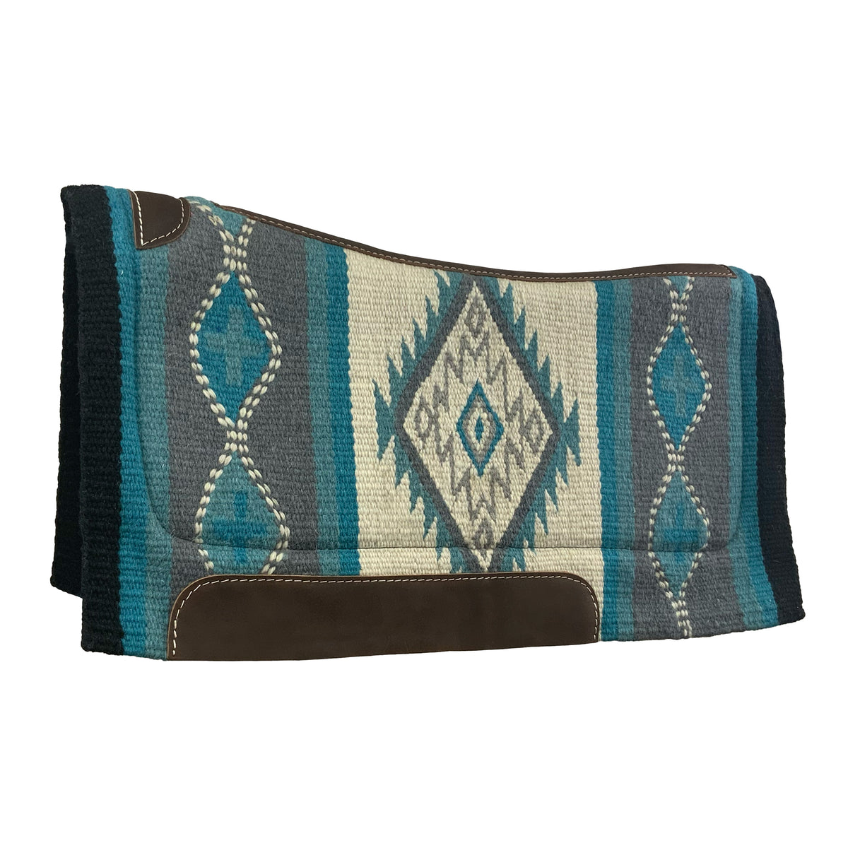 Showman 36x34 Wool Blanket Top Contoured Memory Felt Bottom Saddle Pad