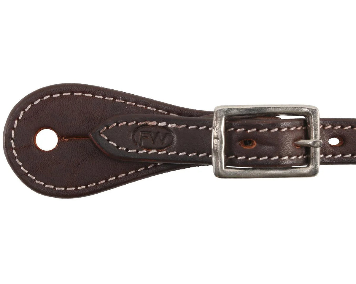 Fort Worth Western Spur Straps Brown Mens