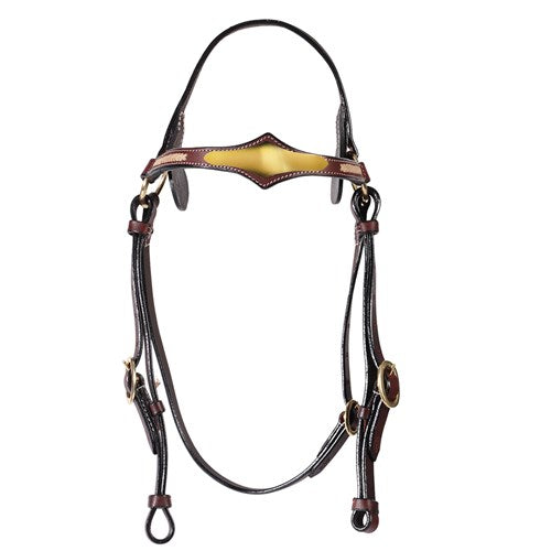 Fort Worth Shaped Barcoo Brass Bridle 5/8