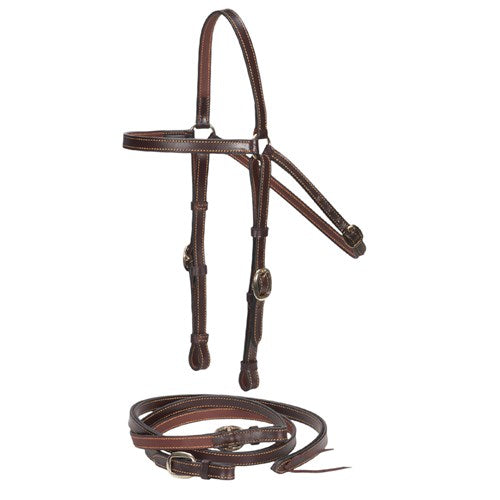 Flinders Edge Sewn 3/4 inch Barcoo Bridle &amp; Reins
