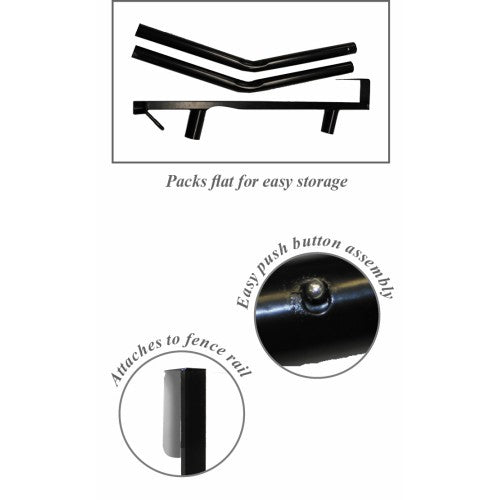 Portable Collapsible Single Saddle And Bridle Rack