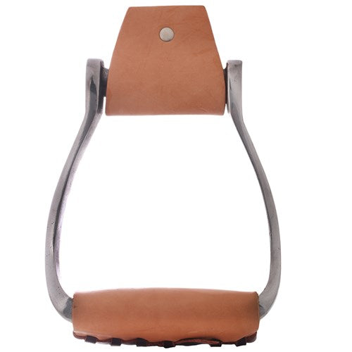 Aluminium Oxbows With Leather Treads | Horse Supplies - Stirrup Irons | Saddleworld Ipswich