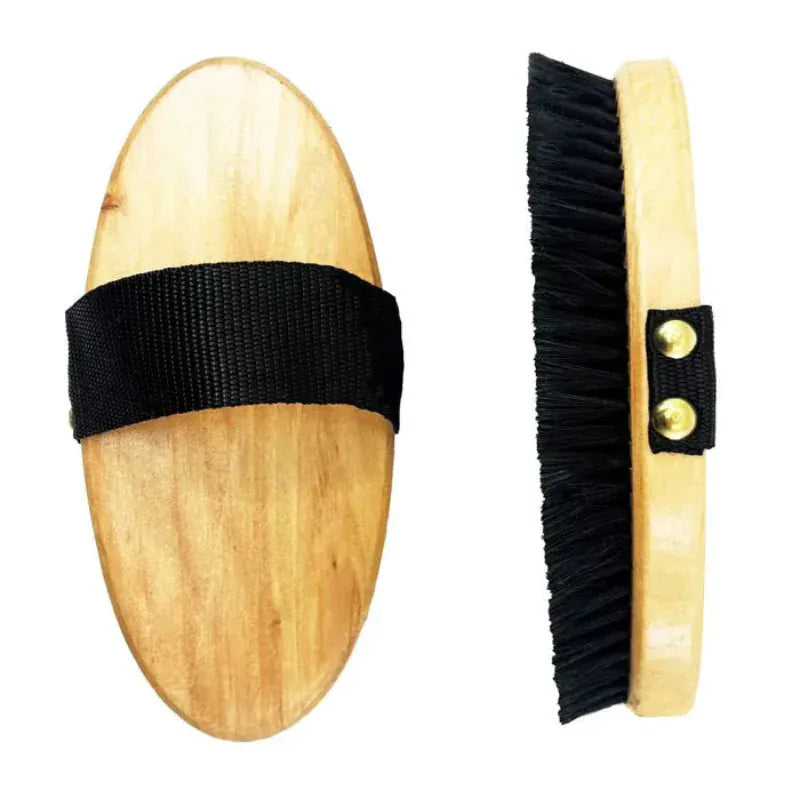Saddleworld Wooden Dandy Brush Large | Stable Supplies - Grooming | Saddleworld Ipswich