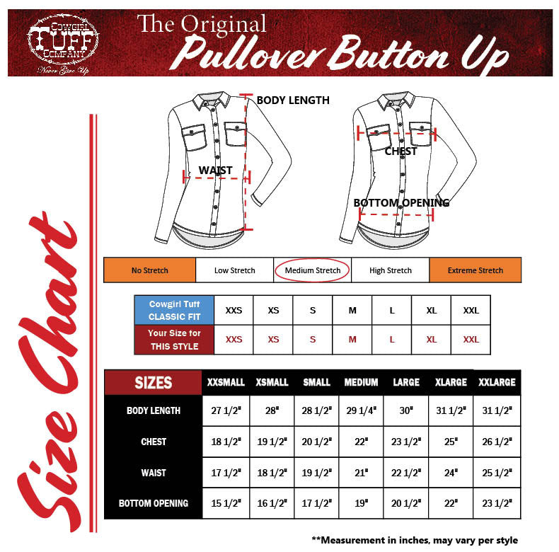 Cowgirl Tuff Red Metallic Snakeskin Bling Pullover Button Up