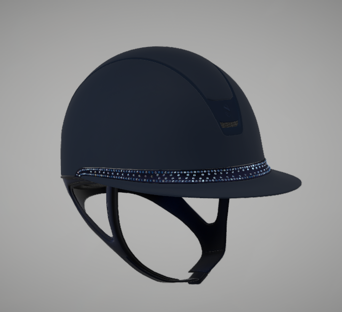 Samshield Miss Shield 2.0 | Tiara Front Band | MATTE BLUE  | RIDER WEAR HELMETS AND SAFETY |