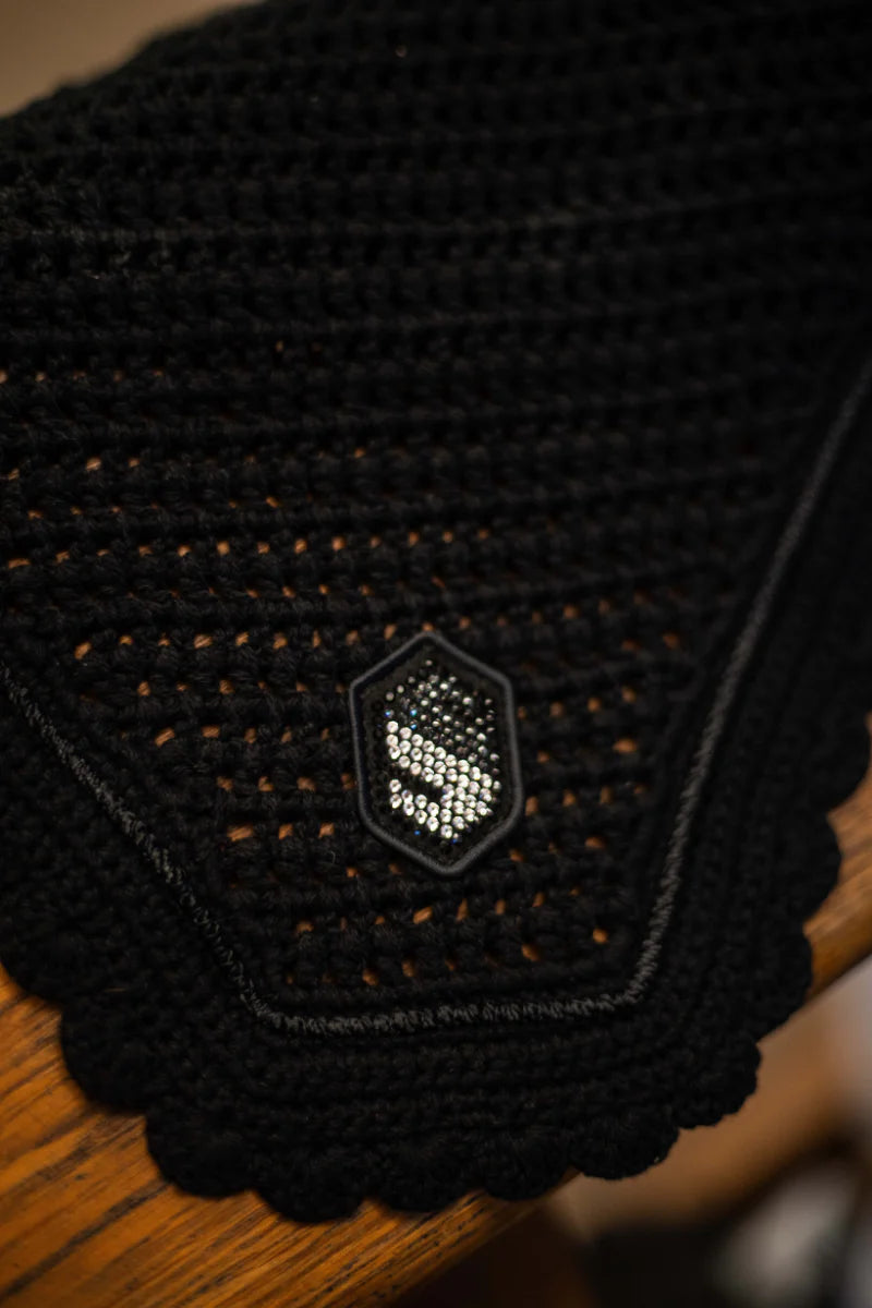 Samshield Flyshield Bonnet with Swarovski Crystals | Horse Supplies - Fly Bonnet | Saddleworld Ipswich