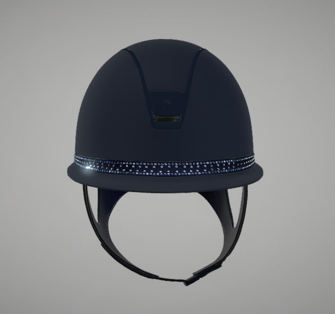 Samshield Miss Shield 2.0 | Tiara Front Band | MATTE BLUE  | RIDER WEAR HELMETS AND SAFETY |