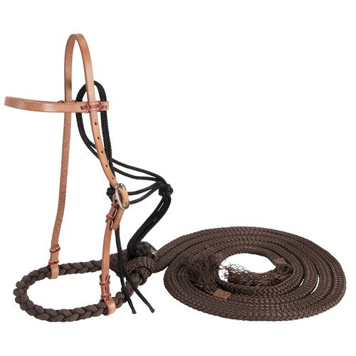 Schutz Loping Hackamore Oak | Horse Supplies - Bridle | Saddleworld Ipswich