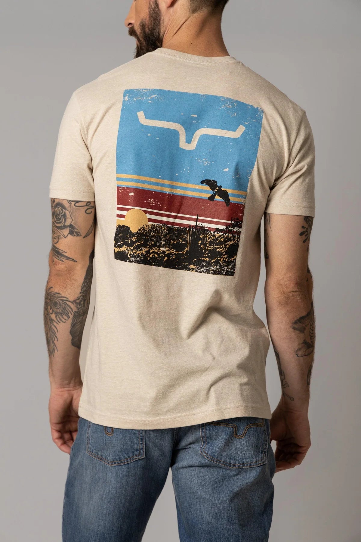 Kimes Ranch Scottsdale Sunset T Shirt Indigo