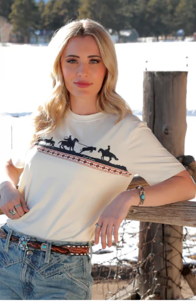 Cruel Girl Denim Roping Shadow T Shirt