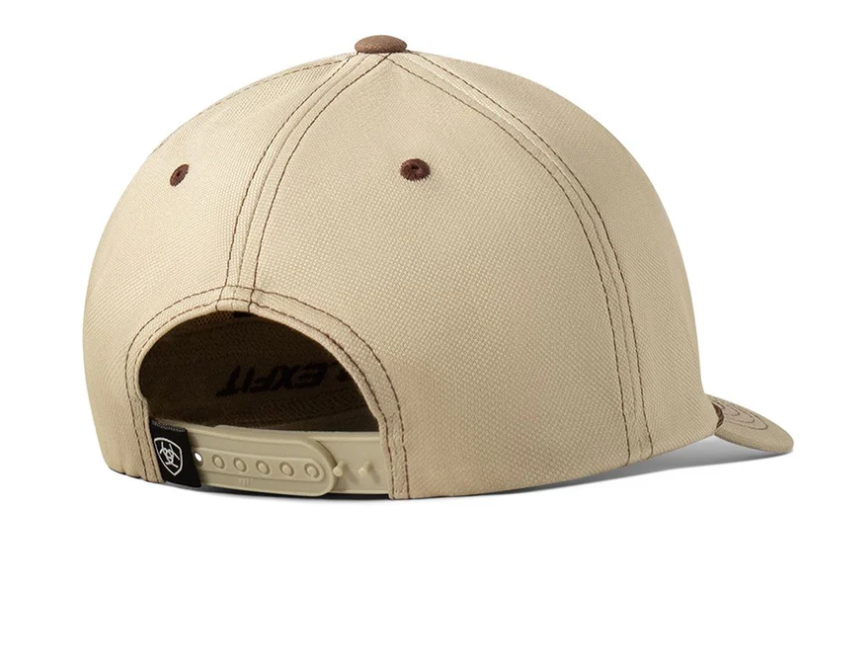 Ariat Mns Patch Fabric Khaki Snap Back Cap | Country Clothing - Caps | Saddleworld Ipswich