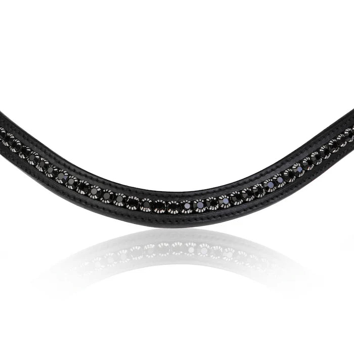 Lumiere Black Swarovski Browband