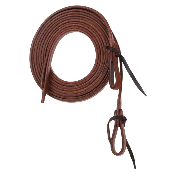 Showman 1/2in x 8ft Oiled Harness Leather Split Reins | Horse Supplies - Reins | Saddleworld Ipswich