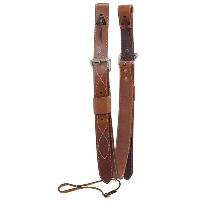 Showman 2in Wide Leather Back Cinch with Roller Buckle | Horse Supplies - Girth | Saddleworld Ipswich