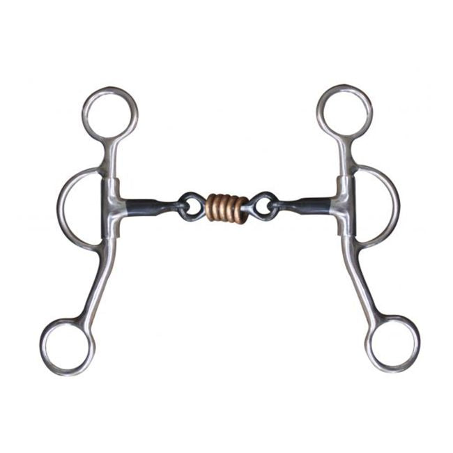 Showman 5in Dog Bone Snaffle with Rings | Horse Supplies - Bit | Saddleworld Ipswich