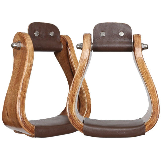 Showman Curved Ashwood Stirrups | Horse Supplies - Stirrup Irons | Saddleworld Ipswich