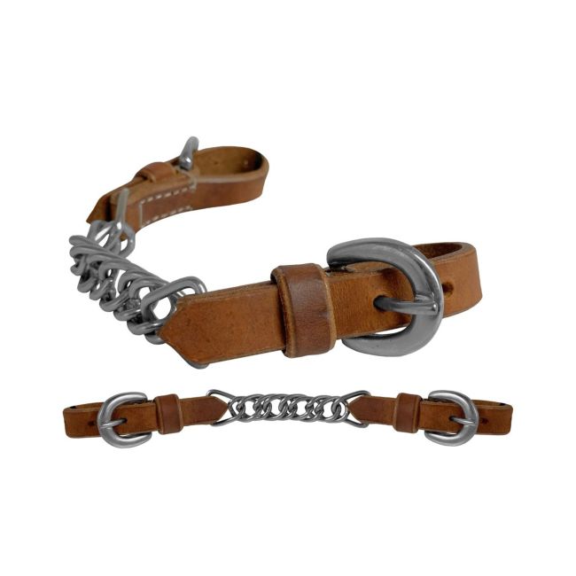 Showman Leather Flat Link Curb Chain | Horse Supplies - Bits | Saddleworld Ipswich