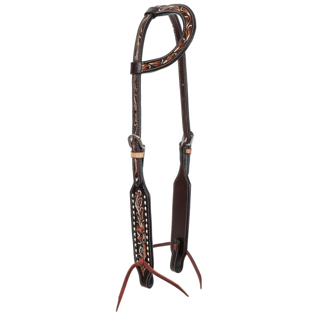 Showman Leather Wildwood One Ear Bridle | Horse Supplies - Western Bridle  Saddleworld Ipswich