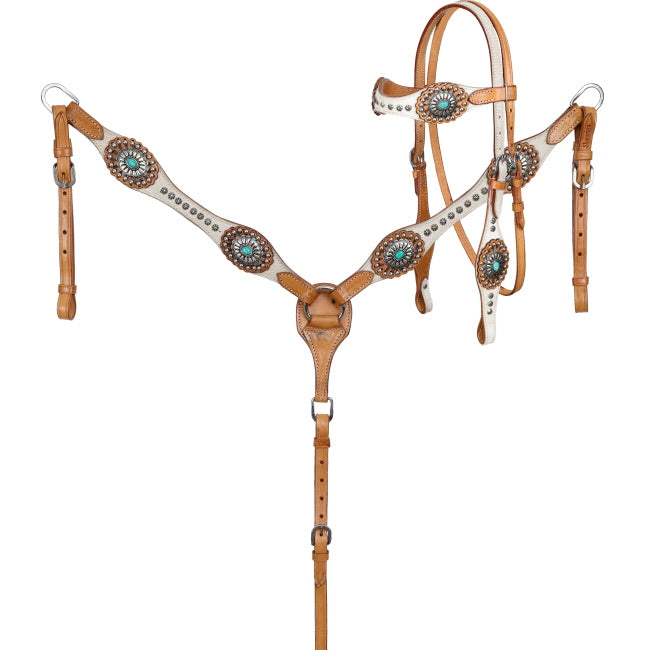 Showman Southern Belle Browband Bridle and Breastplate Set | Horse Supplies - Bridle | Saddleworld Ipswich