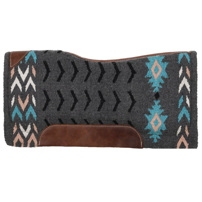 Showman Wool Woven Contoured Saddle Pad | HOrse Supplies - Western Pad | Saddleworld Ipswich