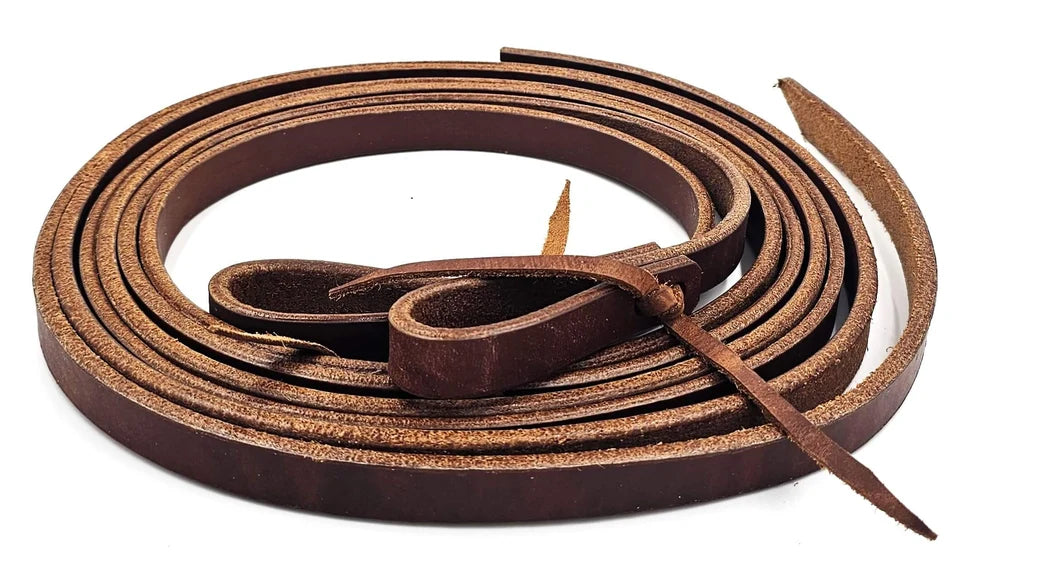 Smooth Like Cactus Harness Leather Split Reins with Tie Ends | Horse Supplies - Rein | Saddleworld Ipswich