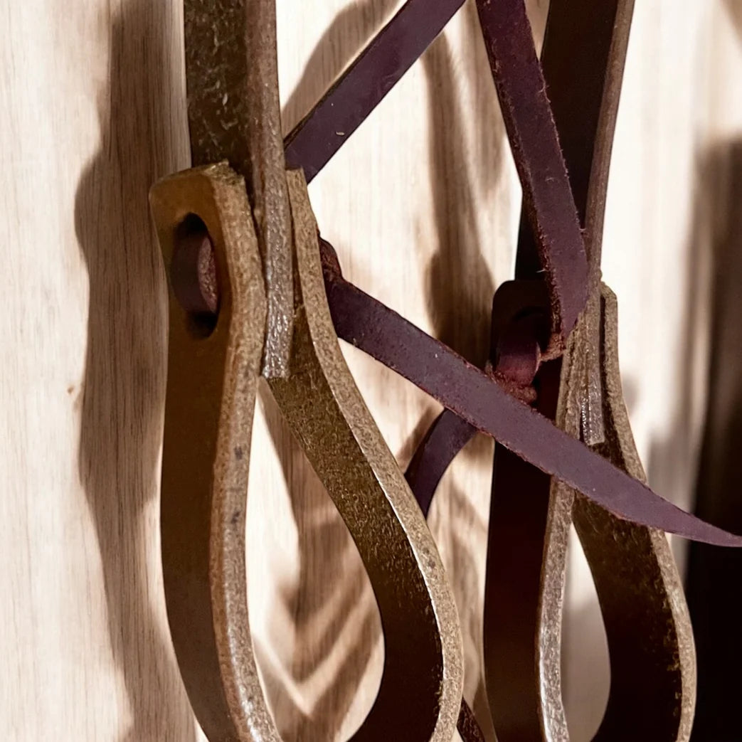 Smooth Like Cactus USA Harness Leather Weighted Split Cutting Reins 7ft6in Long | horse Supplies - rein | Saddleworld Ipswich