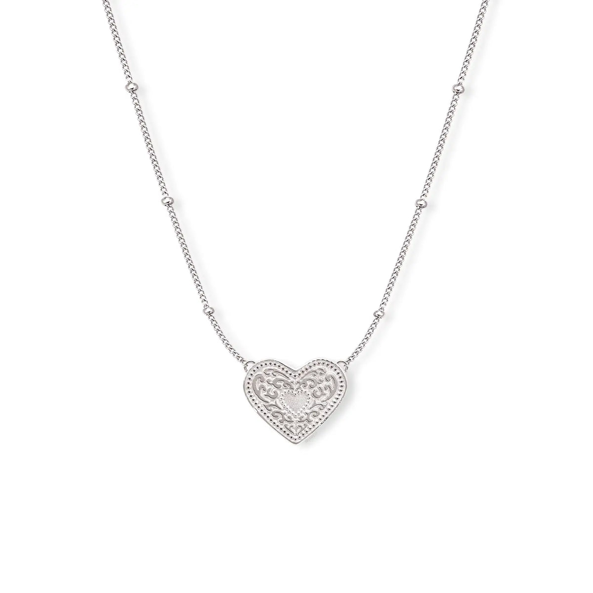 Spur West Audrey Heart Necklace - Silver | Giftware - Necklace | Saddleworld Ipswich