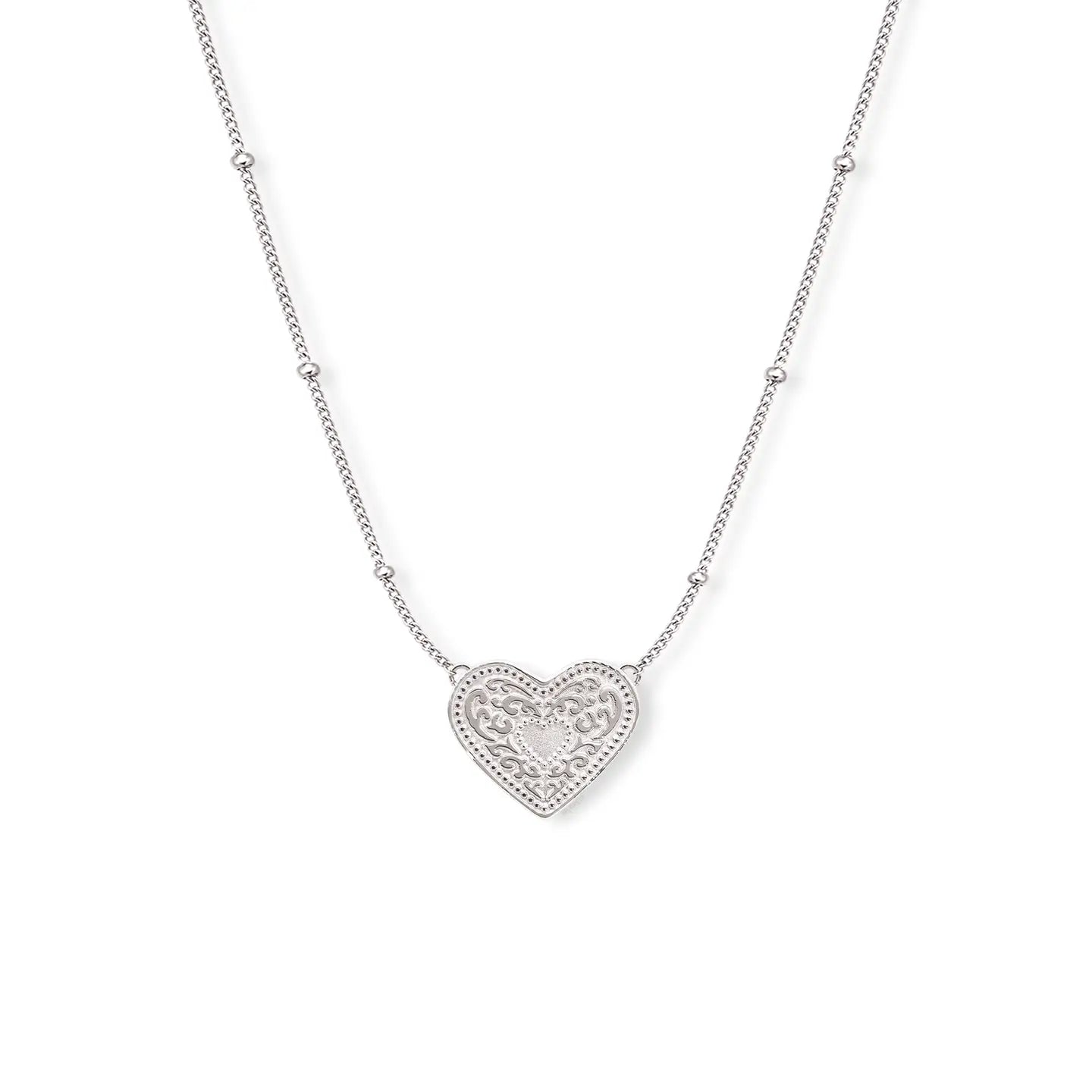 Spur West Audrey Heart Necklace - Silver | Giftware - Necklace | Saddleworld Ipswich