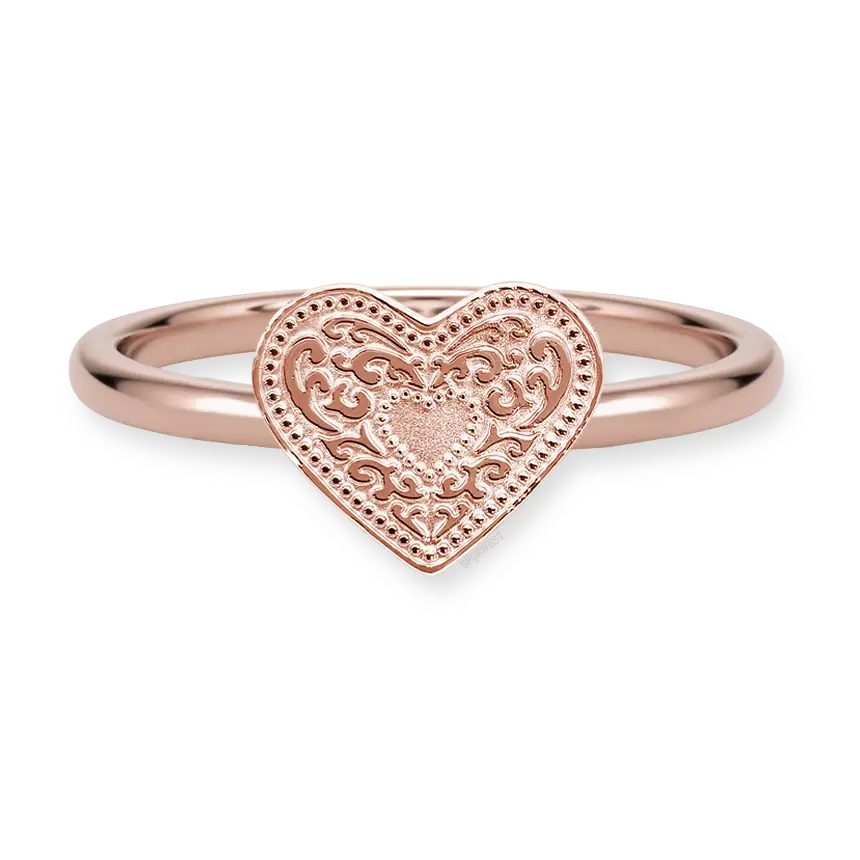 Spur West Audrey Heart Ring - Rose Gold | Giftware - Jewellery | Saddleworld Ipswich