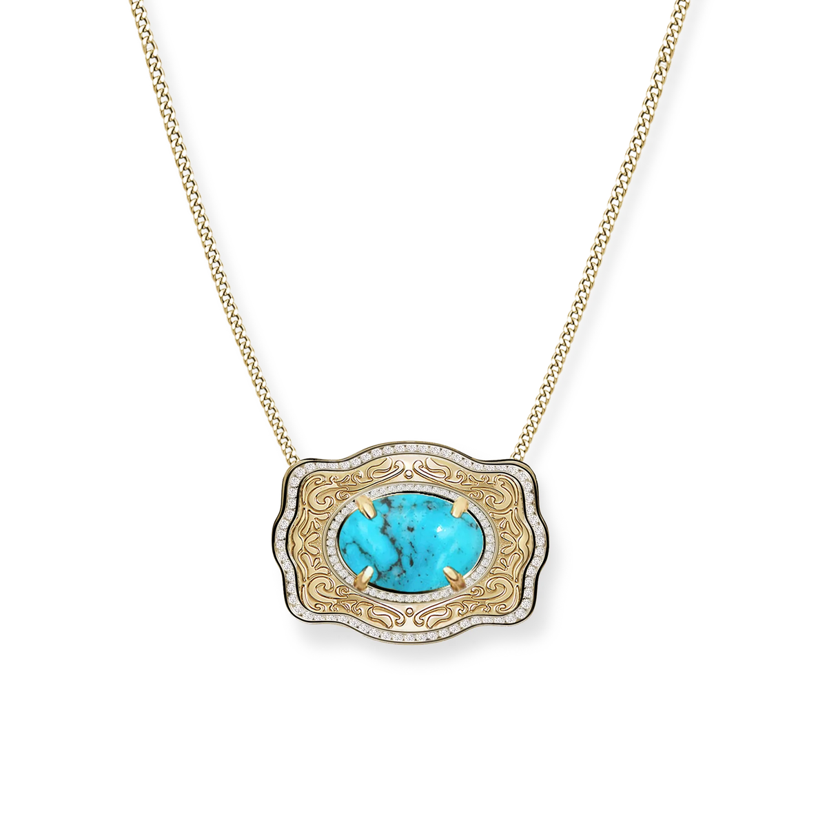 Spur West Belt Buckle Necklace Oasis | Giftware - Jewellery | Saddleworld Ipswich