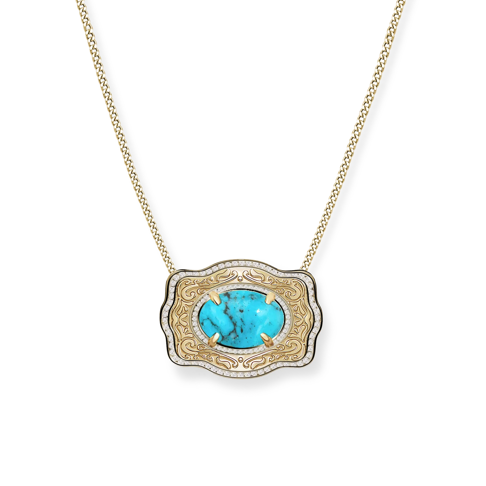 Spur West Belt Buckle Necklace Oasis | Giftware - Jewellery | Saddleworld Ipswich