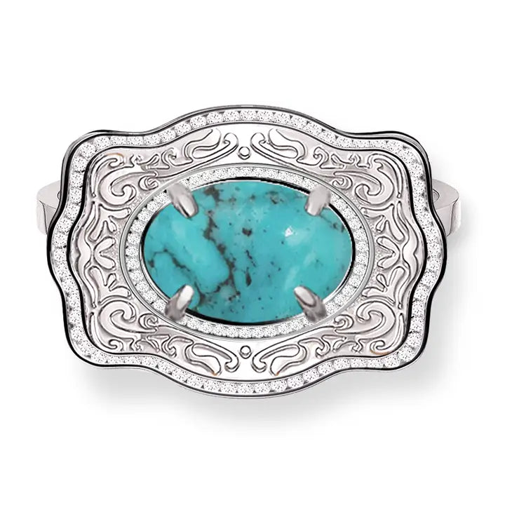 Spur West Belt Buckle Ring Oasis Silver | Giftware - Jewellery | Saddleworld Ipswich