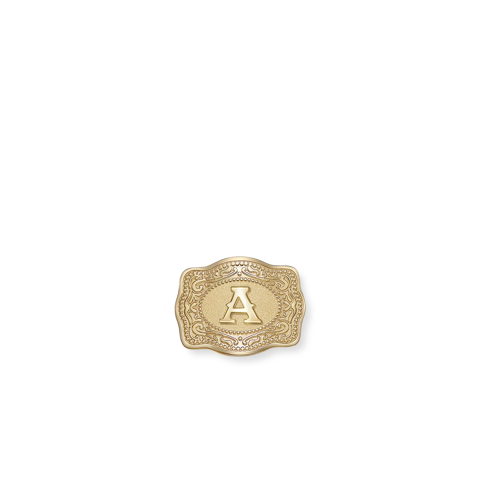 Spur West Mini Belt Buckle Hatpin - Initial | Giftware - Hat Pin | Saddleworld Ipswich