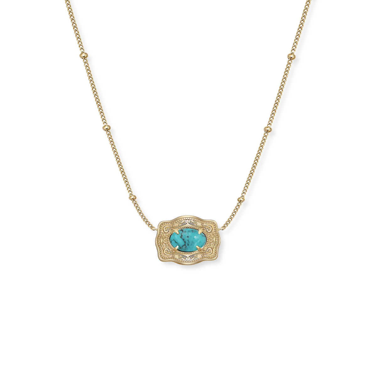 Spur West Ultra Mini Belt Buckle Necklace - Oasis | Giftware - Jewellery | Saddleworld Ipswich