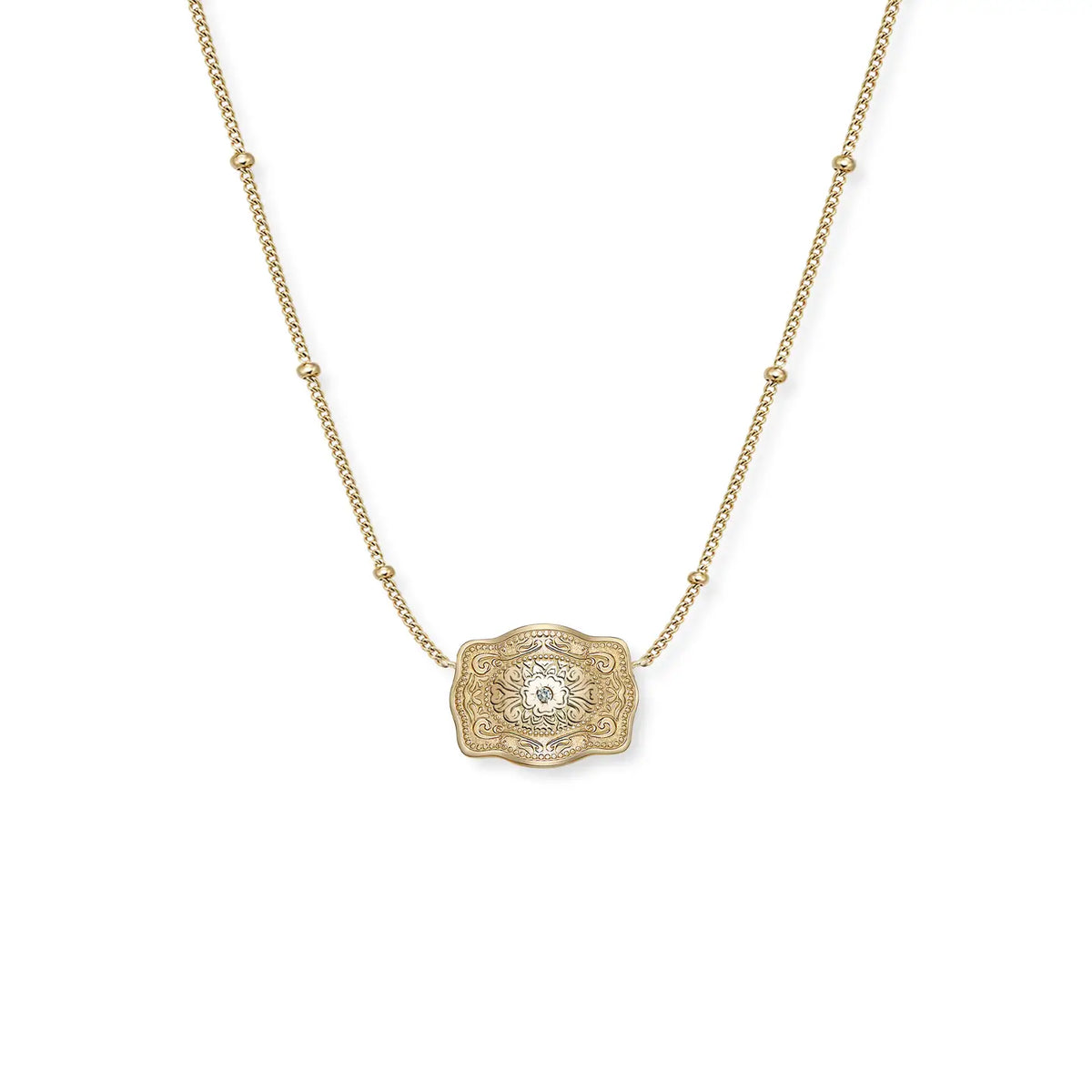 Spur West Ultra Mini Belt Buckle Necklace Amelia Rose Gold | Giftware - Jewellery | Saddleworld Ipswich