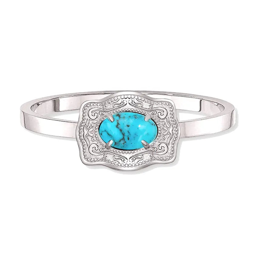 Spur West Ultra Mini Belt Buckle Ring Oasis Silver | Giftware - Jewellery | Saddleworld Ipswich