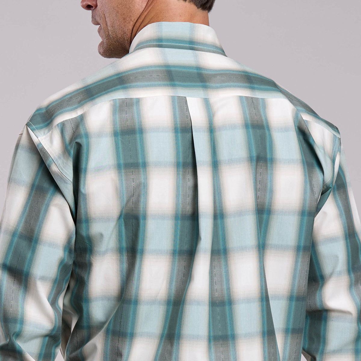 Stetson Mns Colleciton LS Shirt Plaid Blue | Country Clothing - Mens Shirt | Saddleworld Ipswich