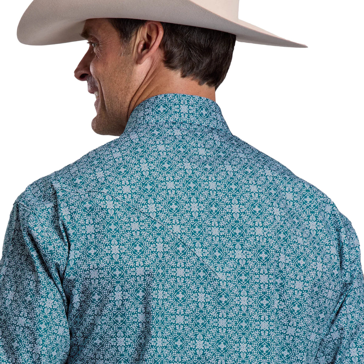 Stetson Mns Collection LS Shirt Paid Blue | Country Clothing - Mens SHirt | Saddleworld Ipswich