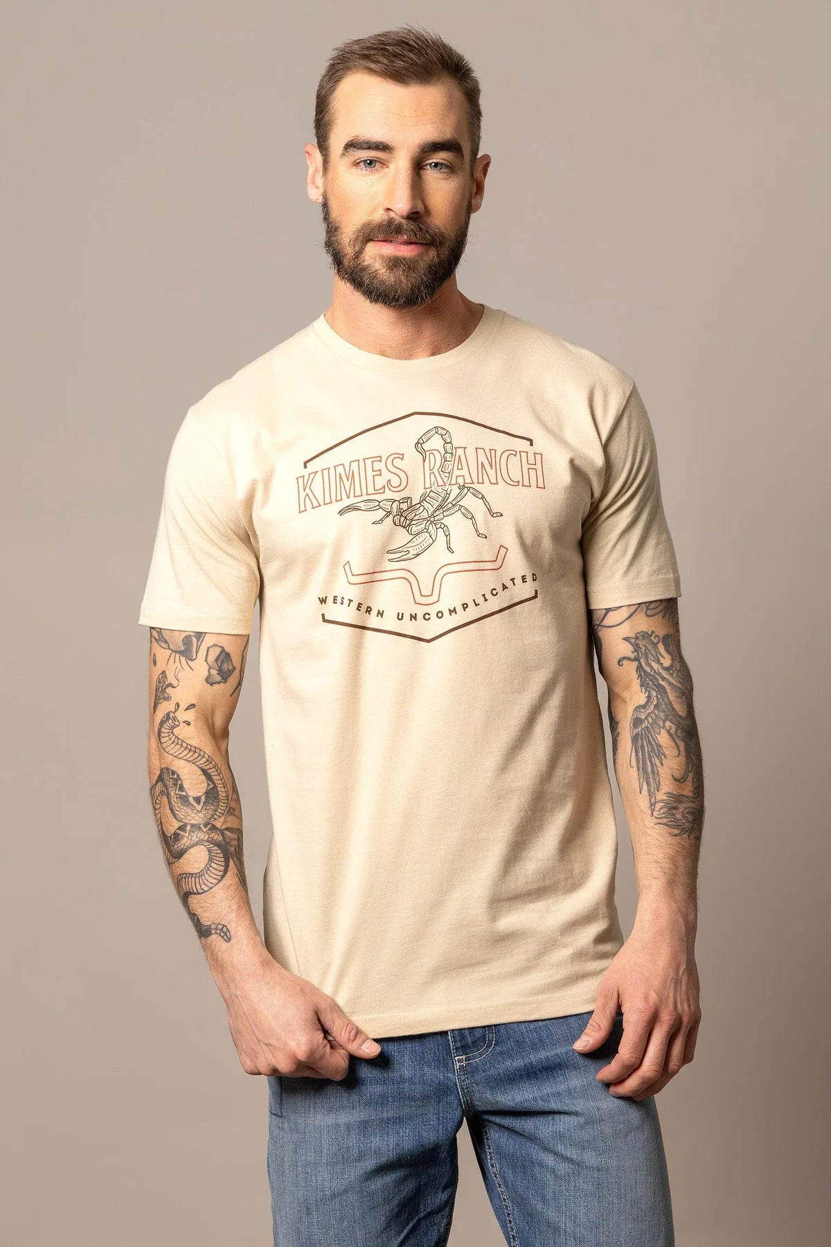 Kimes Ranch Sting T Shirt Cream