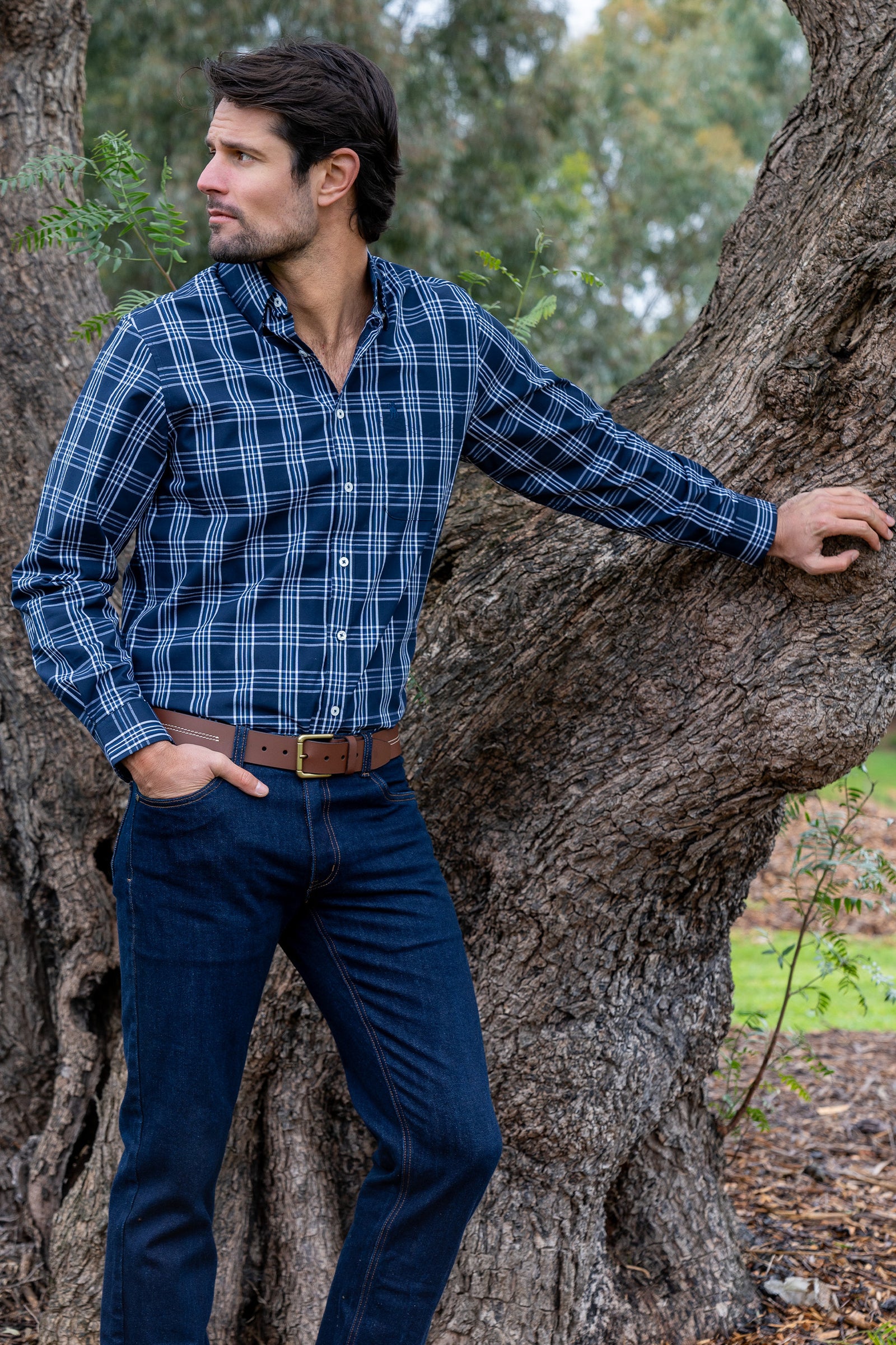 Thomas Cook Mens Spencer 1 Pocket LS Shirt - Black Friday Sale