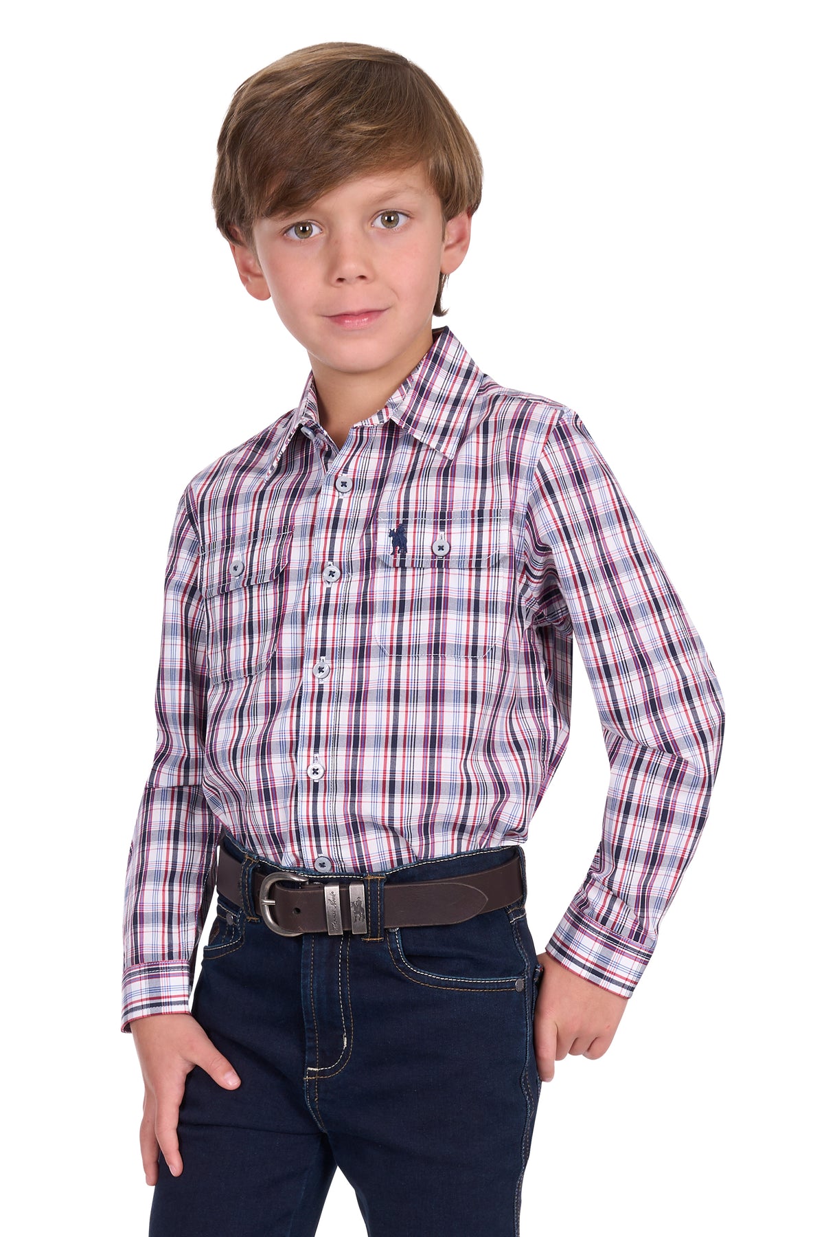 Thomas Cook Boys Jeff 2Pkt LS Shirt - EOFY Sale